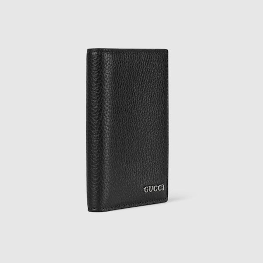 グッチ GUCCI メンズ コインウォレット 財布 ブルー インテリア【ブラック レザー 】【送料無料】【正規品】の画像