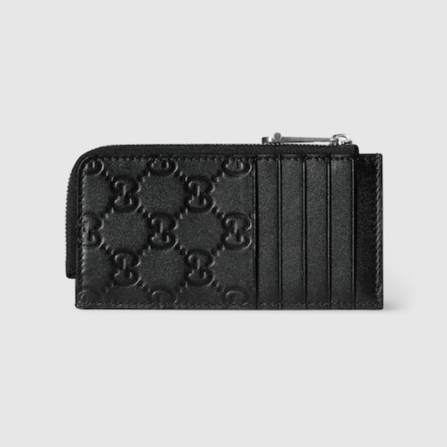 グッチ GUCCI メンズ GGエンブレム カードケース【ブラック GGレザー 】【送料無料】【正規品】の画像