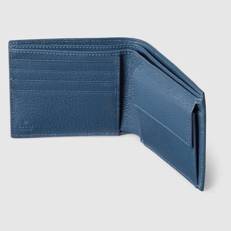 グッチ GUCCI メンズ GG コインウォレット 財布 ブルー インテリア【ブラック スプリーム 】【送料無料】【正規品】の画像