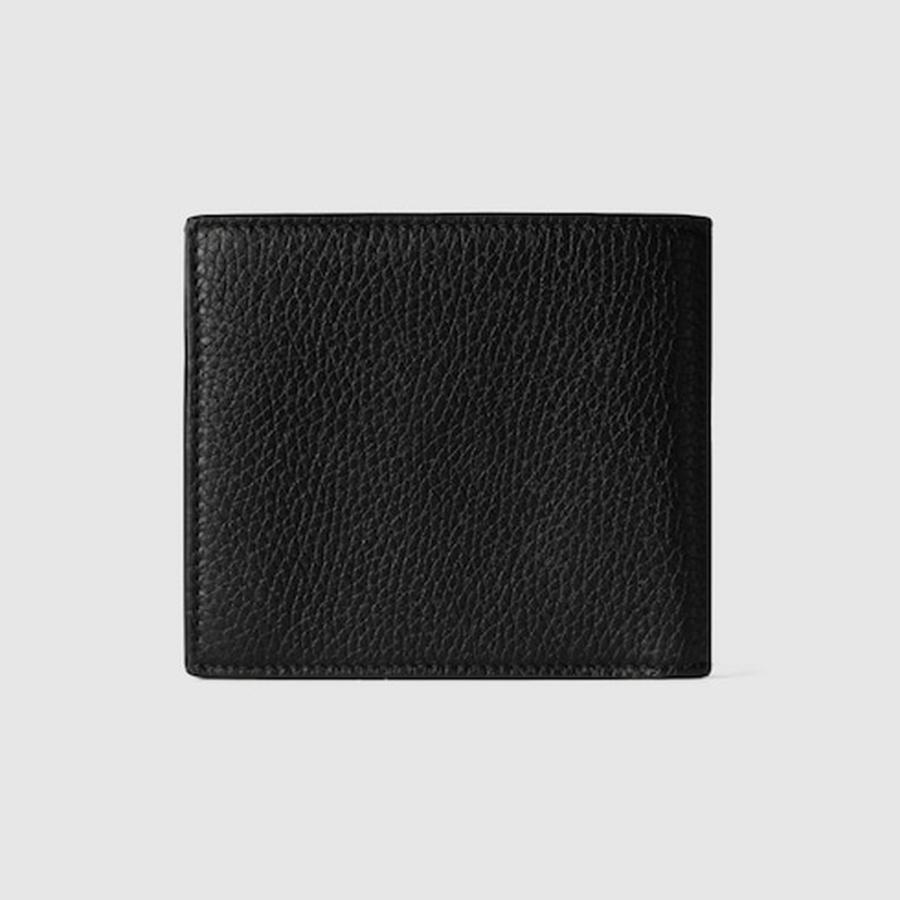 グッチ GUCCI メンズ ロゴコインウォレット 財布 グリーン インテリア【ブラック レザー 】【送料無料】【正規品】の画像
