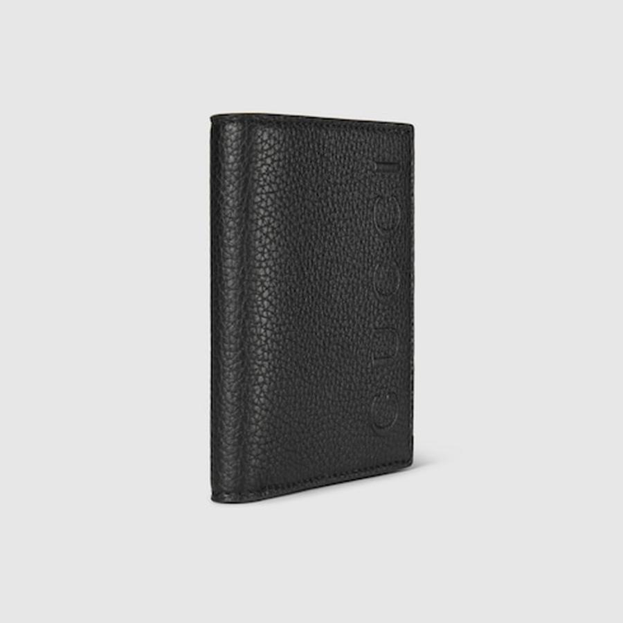 グッチ GUCCI メンズ ロゴ コインウォレット 財布【ブラック レザー 】【送料無料】【正規品】の画像
