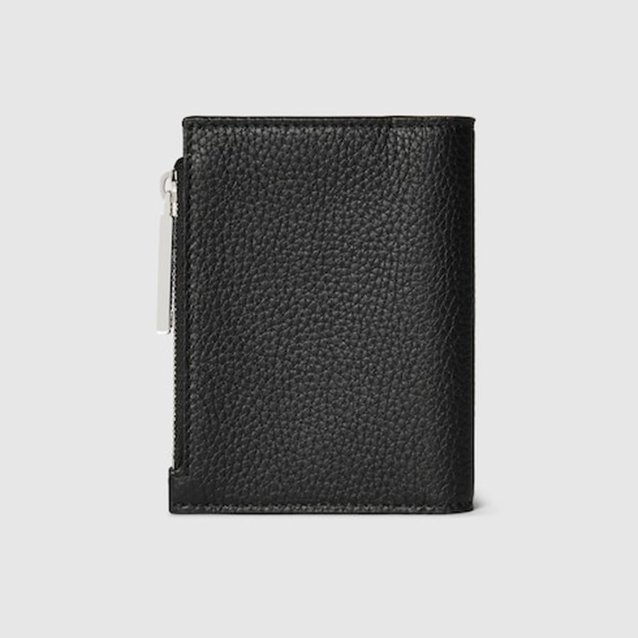 グッチ GUCCI メンズ ロゴ コインウォレット 財布【ブラック レザー 】【送料無料】【正規品】の画像