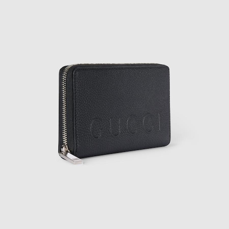 グッチ GUCCI メンズ ロゴ ジップアラウンドウォレット 財布【ブラック レザー 】【送料無料】【正規品】の画像