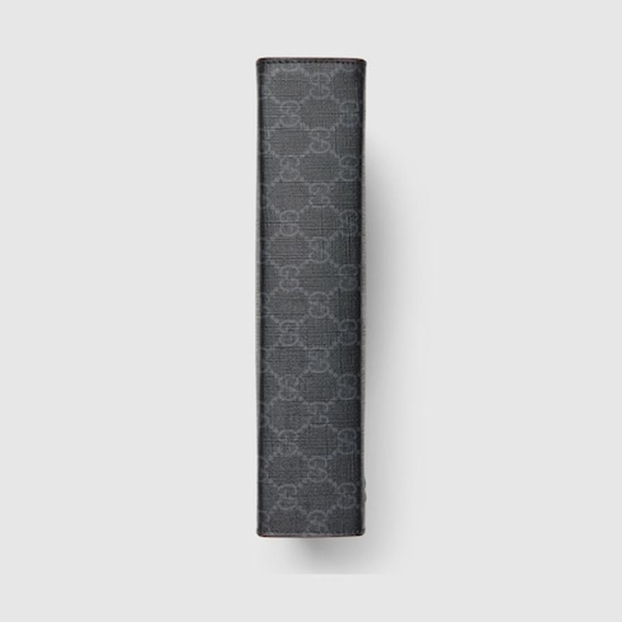 グッチ GUCCI メンズ スモール ポーチ グレー トリム【ブラック GGスプリーム キャンバス 】【送料無料】【正規品】の画像