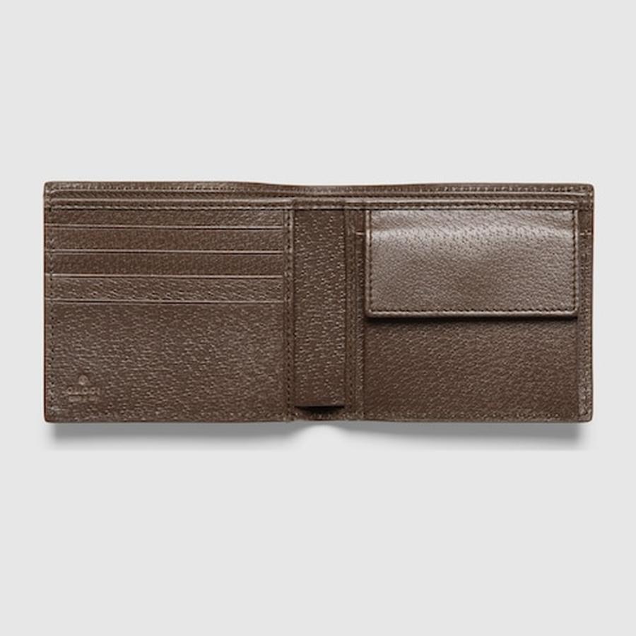 グッチ GUCCI メンズ GG コインウォレット 財布 ブラウン インテリア【ベージュ＆エボニー GGスプリーム キャンバス 】【送料無料】【正規品】の画像