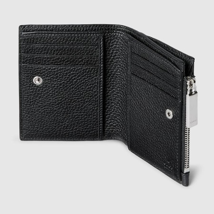 グッチ GUCCI メンズ ロゴ コインウォレット 財布【ブラック レザー 】【送料無料】【正規品】の画像