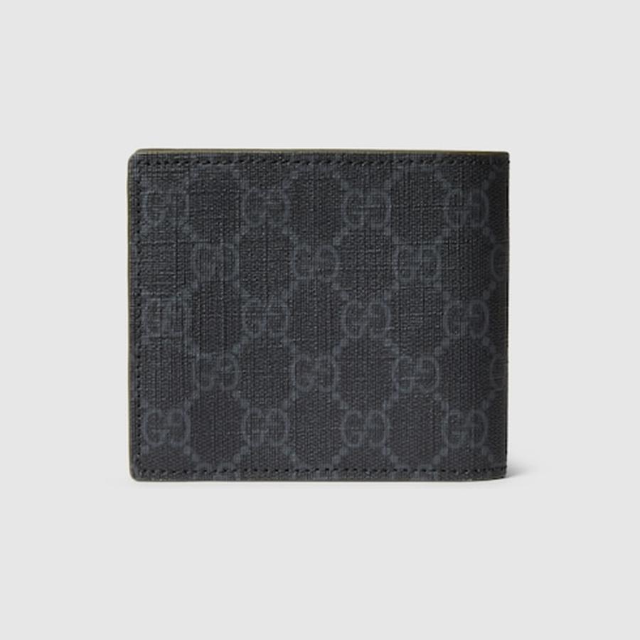グッチ GUCCI メンズ GG コインウォレット 財布 グレー インテリア【ブラック GGスプリーム キャンバス 】【送料無料】【正規品】の画像