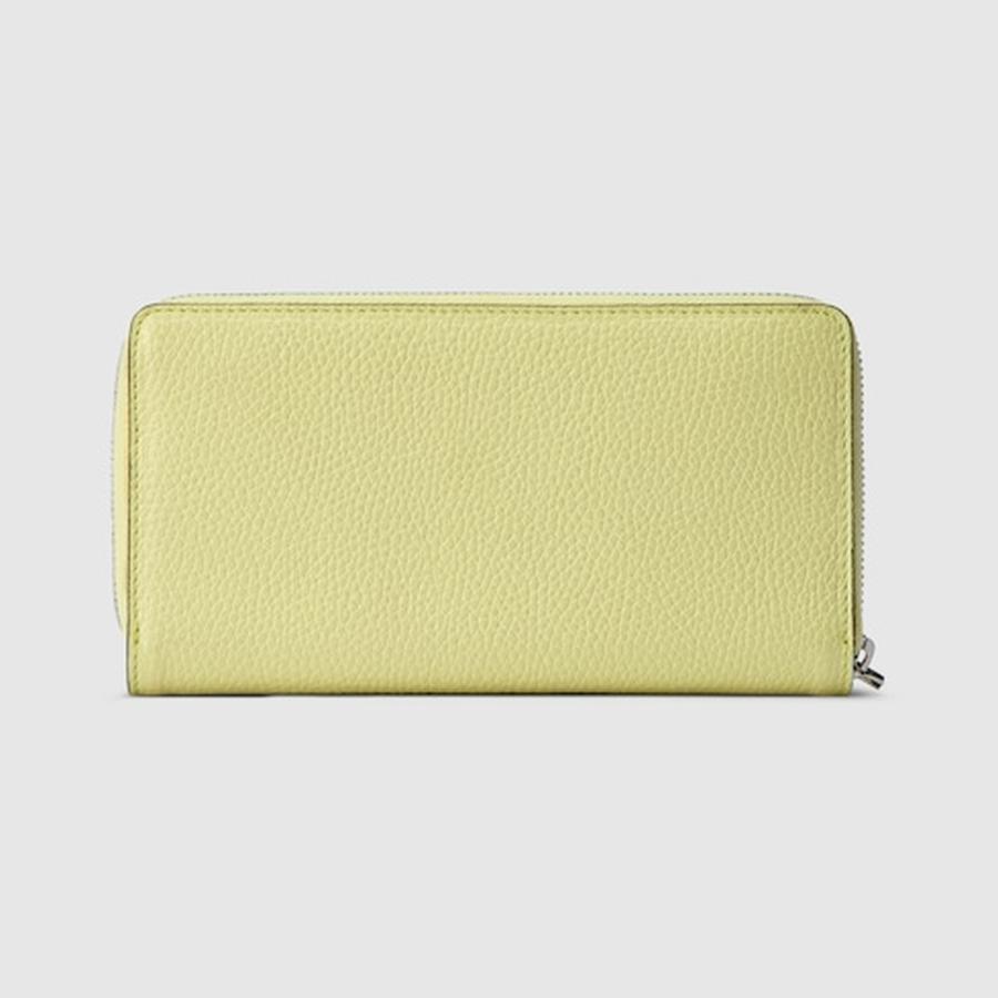 グッチ GUCCI メンズ ロゴ ジップアラウンドウォレット 財布【ライムグリーン レザー 】【送料無料】【正規品】の画像