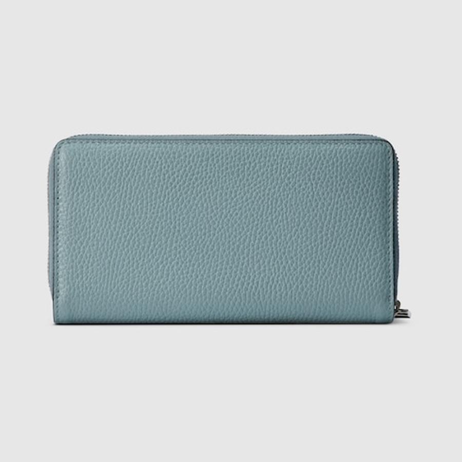 グッチ GUCCI メンズ ロゴ ジップアラウンドウォレット 財布【パステルブルー レザー 】【送料無料】【正規品】の画像