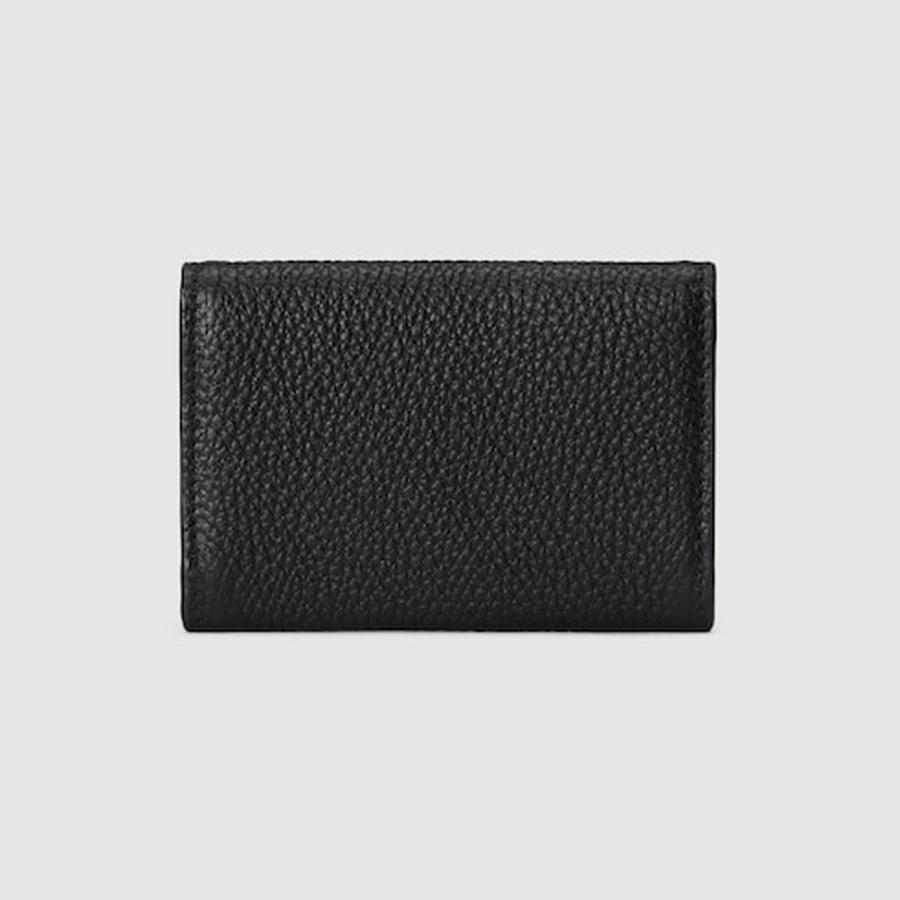 グッチ GUCCI メンズ ロゴ カードケース 名刺入れ 【ブラック レザー 】【送料無料】【正規品】の画像