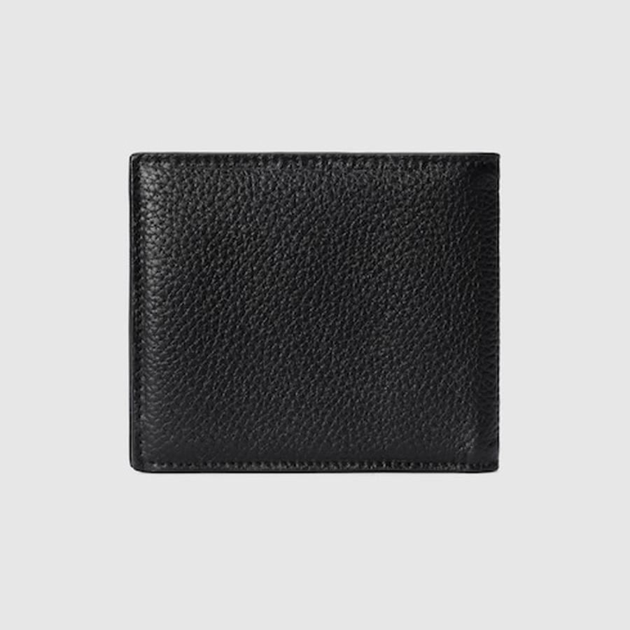 グッチ GUCCI メンズ ロゴ 二つ折りウォレット 財布【ブラック レザー 】【送料無料】【正規品】の画像