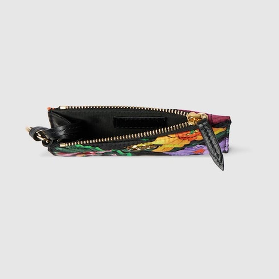 グッチ GUCCI レディース GGマーモント ダブルG ジップ キーポーチ【ブラック シルクツイル 】【送料無料】【正規品】の画像
