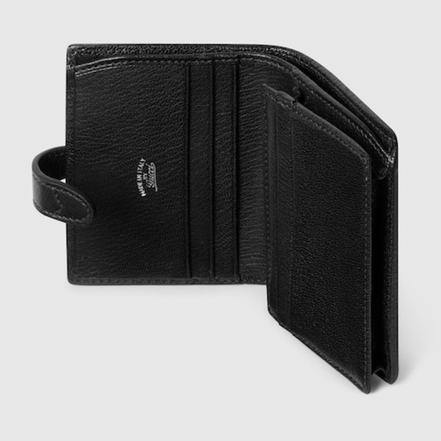 グッチ GUCCI レディース グッチ ジャッキー スモール ウォレット 財布【ブラック GGキャンバス 】【送料無料】【正規品】の画像