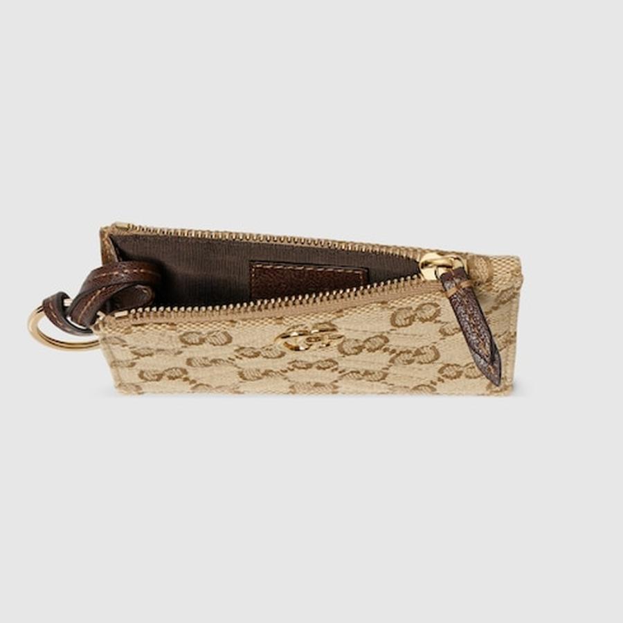 グッチ GUCCI レディース GGマーモント ジップ キーポーチ【サンド＆ブラウン GGキャンバス 】【送料無料】【正規品】の画像