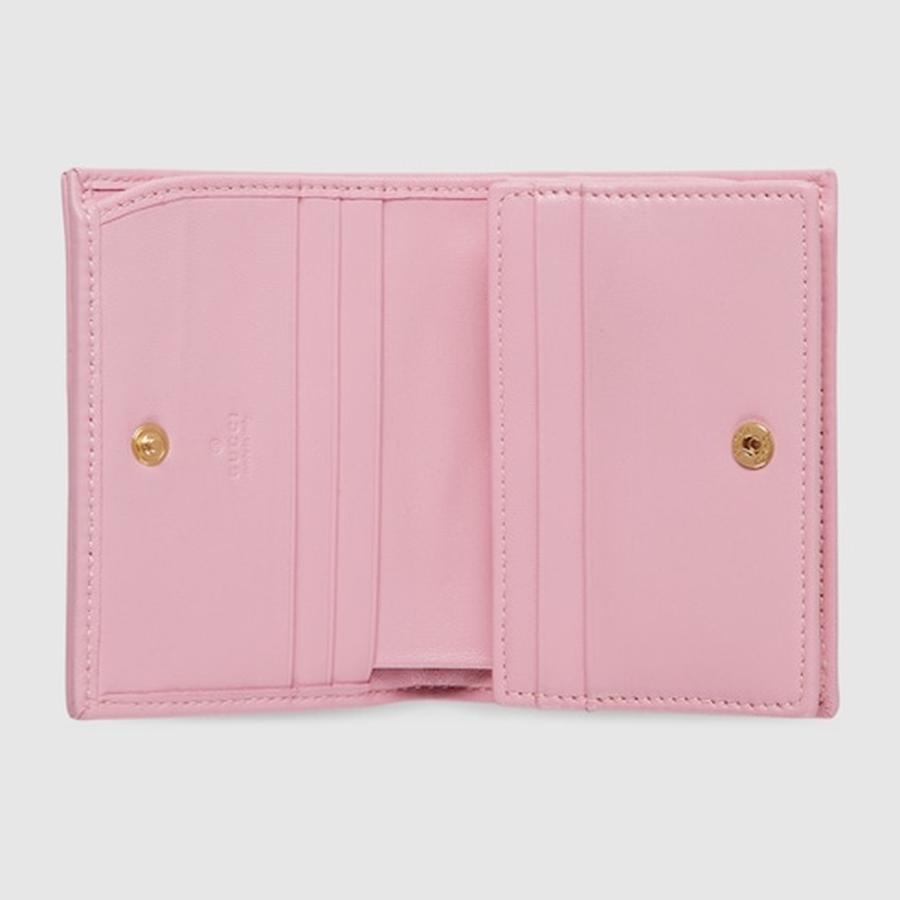 グッチ GUCCI レディース GGマーモント スモールウォレット 財布【ライトピンクレザー 】【送料無料】【正規品】の画像
