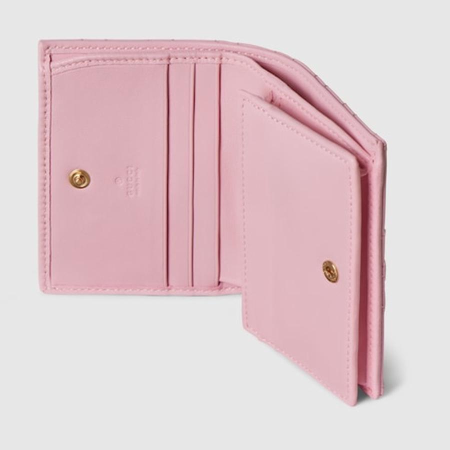 グッチ GUCCI レディース GGマーモント スモールウォレット 財布【ライトピンクレザー 】【送料無料】【正規品】の画像