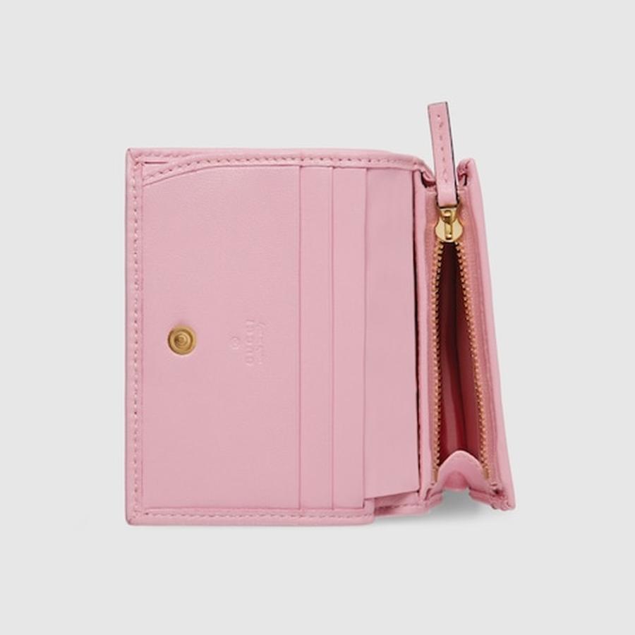 グッチ GUCCI レディース GGマーモント スモールウォレット 財布【ライトピンクレザー 】【送料無料】【正規品】の画像