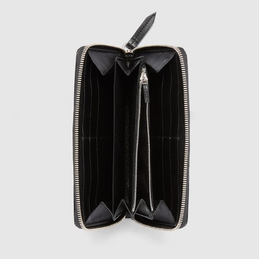 グッチ GUCCI レディース ダブルG ジップアラウンドウォレット 財布【ブラック レザー 】【送料無料】【正規品】の画像