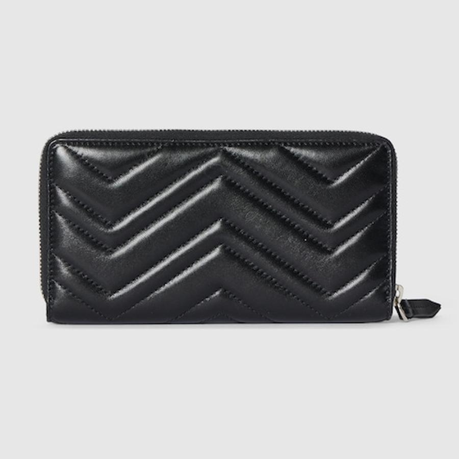グッチ GUCCI レディース ダブルG ジップアラウンドウォレット 財布【ブラック レザー 】【送料無料】【正規品】の画像