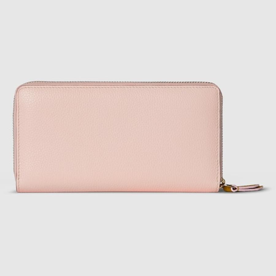 グッチ GUCCI レディース ダブルG バイカラー ジップアラウンドウォレット 財布【ピンク＆イエロー レザー 】【送料無料】【正規品】の画像