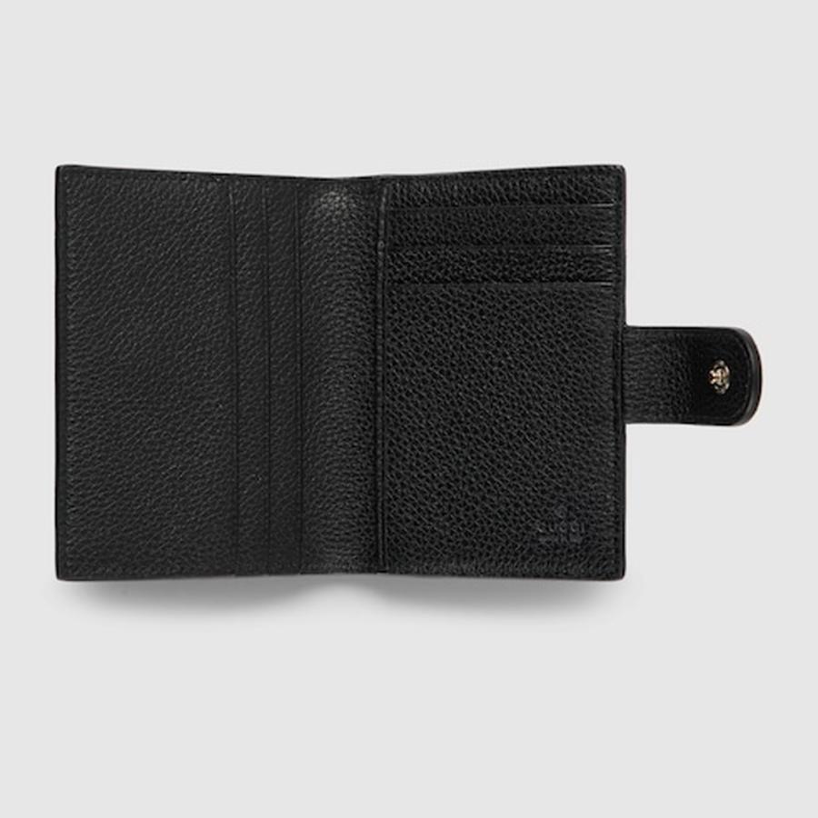 グッチ GUCCI レディース ダブルG バイカラー カードケース【ブラック レザー 】【送料無料】【正規品】の画像