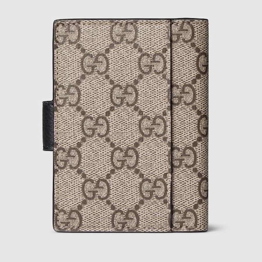 グッチ GUCCI レディース ダブルG バイカラー カードケース【ブラック レザー 】【送料無料】【正規品】の画像