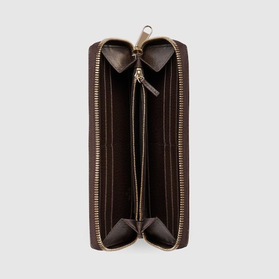 グッチ GUCCI レディース オフィディア ジップアラウンドウォレット 財布【ベージュ＆ブラウン GGスプリーム 】【送料無料】【正規品】の画像