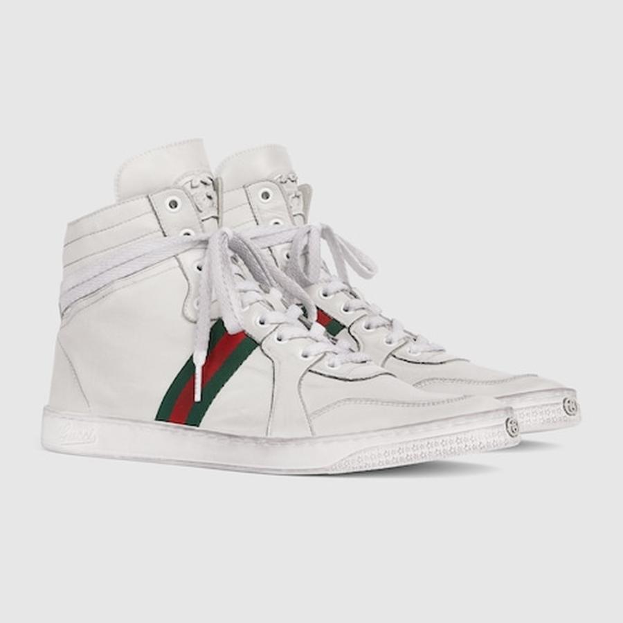 グッチ GUCCI メンズ ストレッチ ハイトップスニーカー【  - 】【送料無料】【正規品】の画像