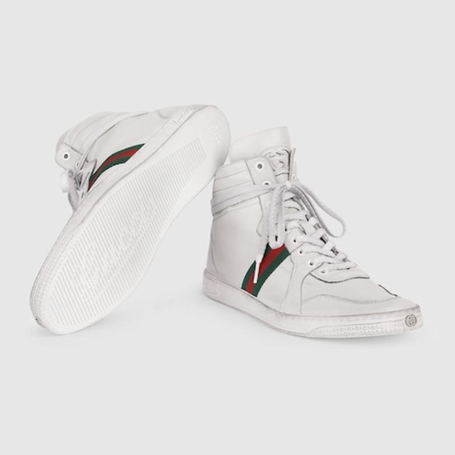 グッチ GUCCI メンズ ストレッチ ハイトップスニーカー【  - 】【送料無料】【正規品】の画像