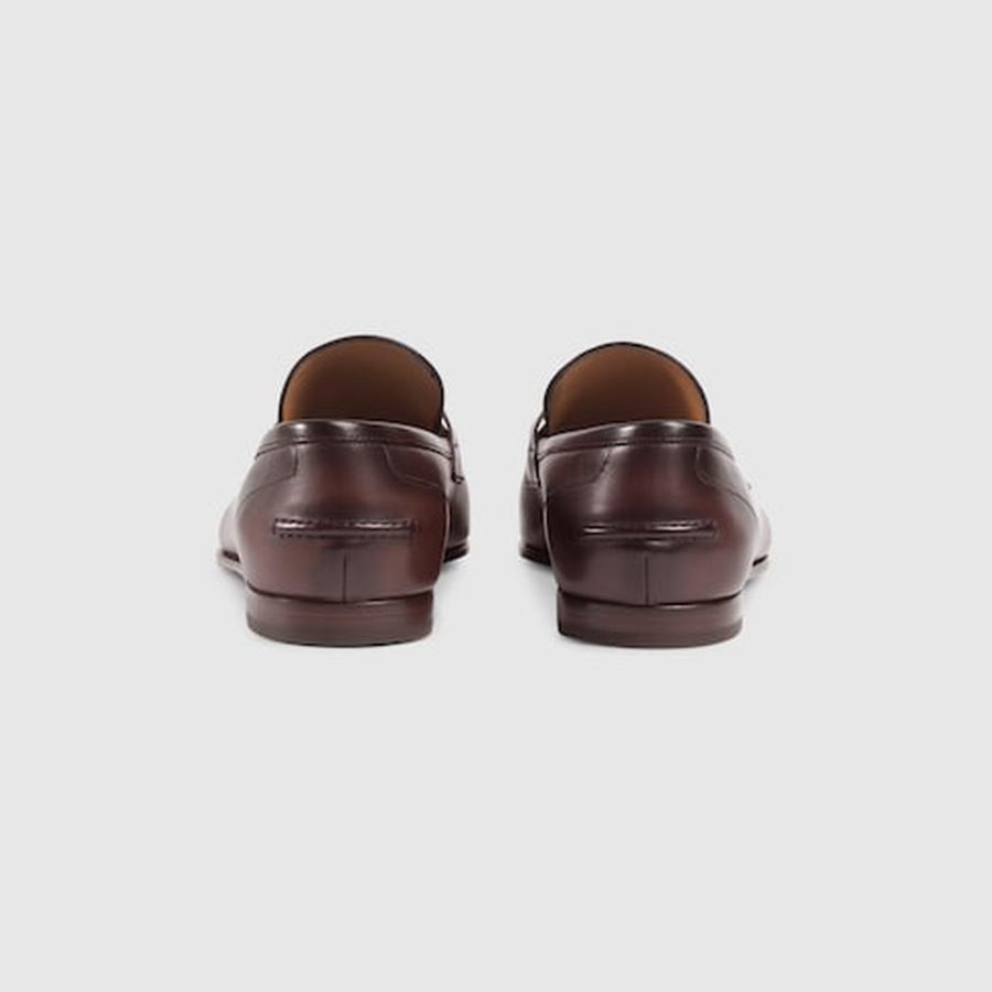 グッチ GUCCI メンズ ヨルダーン ホースビット ローファー【ダークブラウン レザー 】【送料無料】【正規品】の画像