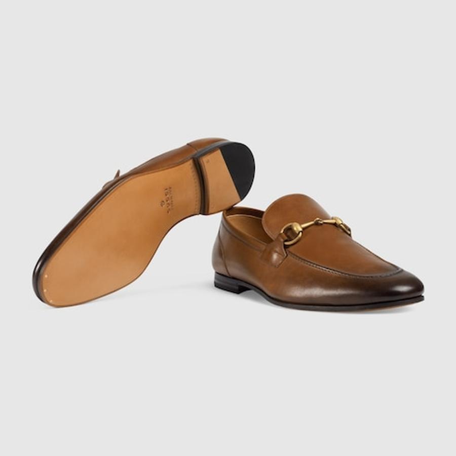 グッチ GUCCI メンズ ヨルダーン ホースビット ローファー【ブラウン レザー 】【送料無料】【正規品】の画像