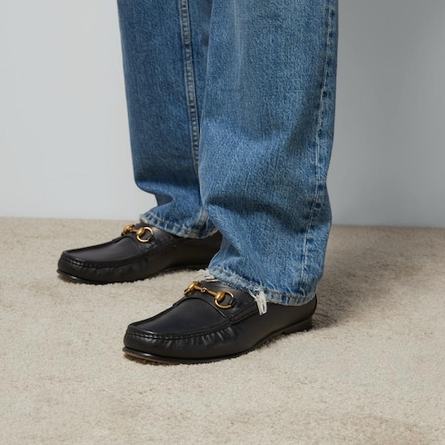 グッチ GUCCI メンズ ホースビット 1953 ローファー【ブラック レザー 】【送料無料】【正規品】の画像