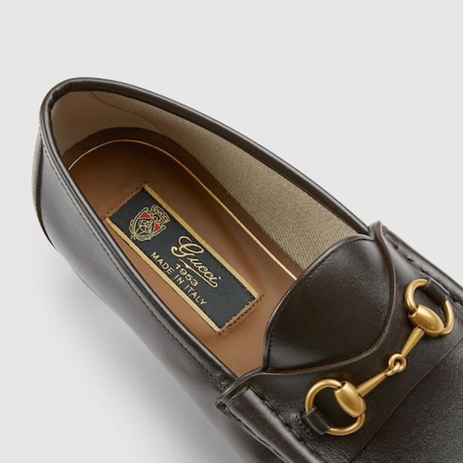 グッチ GUCCI メンズ ホースビット 1953 ローファー【ダークブラウン レザー 】【送料無料】【正規品】の画像