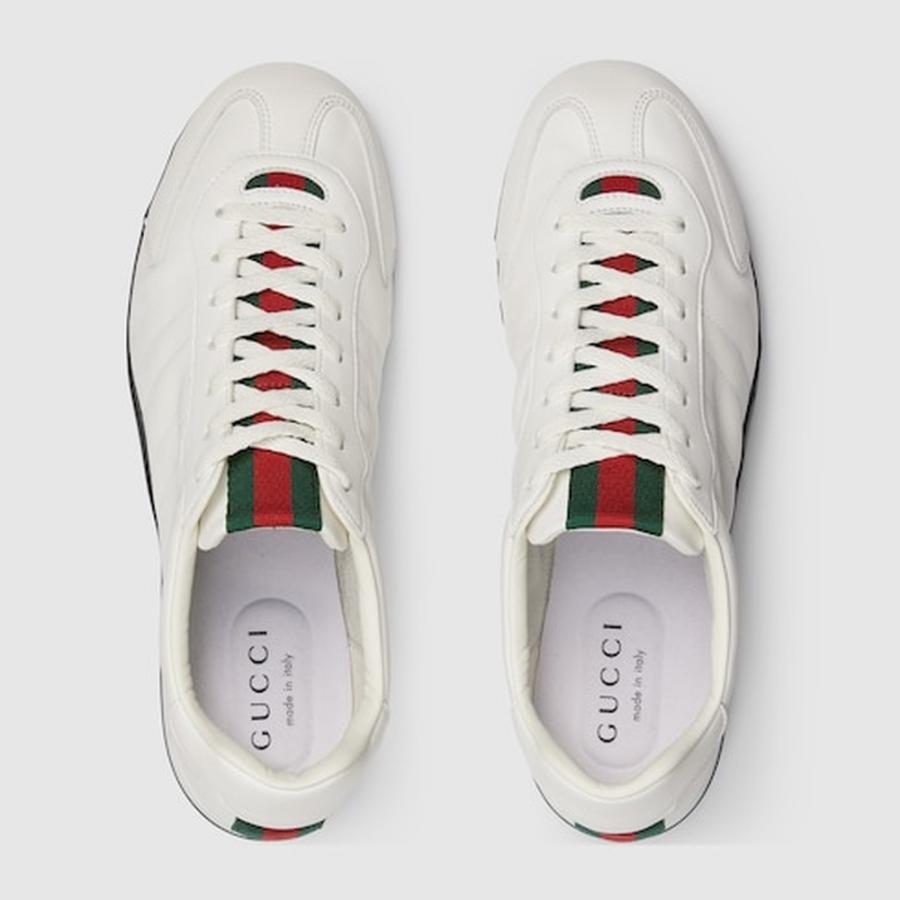 グッチ GUCCI メンズ シフト スニーカー【ホワイト レザー 】【送料無料】【正規品】の画像