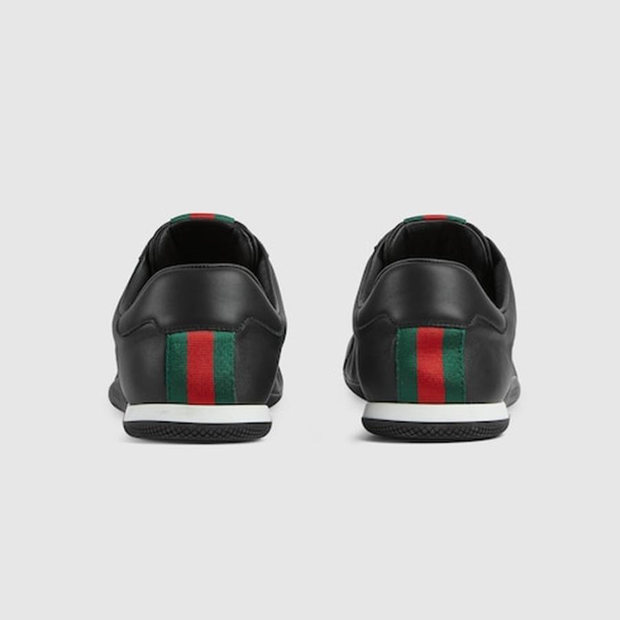 グッチ GUCCI メンズ シフト スニーカー【ブラック レザー 】【送料無料】【正規品】の画像