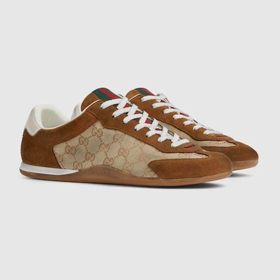 グッチ GUCCI メンズ シフト スニーカー【ベージュ＆ブラウン GGキャンバス 】【送料無料】【正規品】の画像