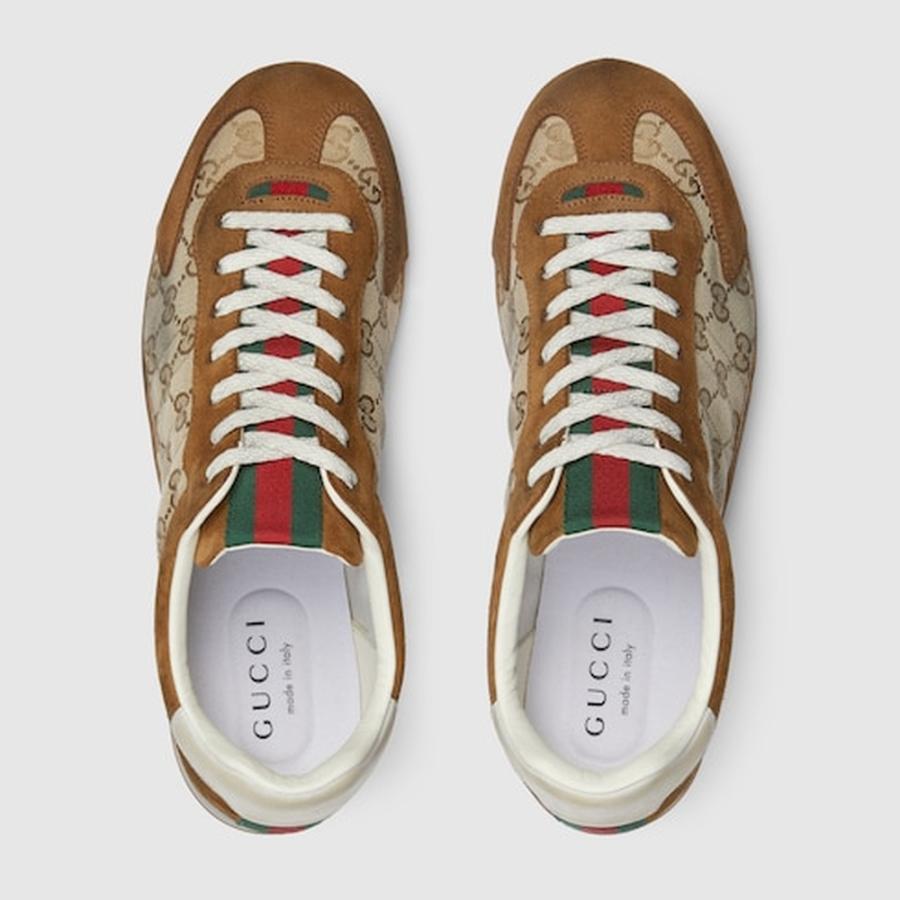グッチ GUCCI メンズ シフト スニーカー【ベージュ＆ブラウン GGキャンバス 】【送料無料】【正規品】の画像