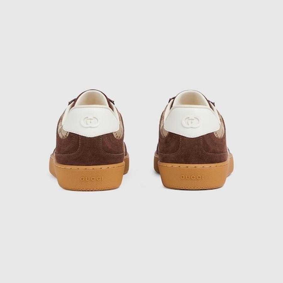 グッチ GUCCI メンズ G75 スニーカー【ダークブラウン スエード 】【送料無料】【正規品】の画像