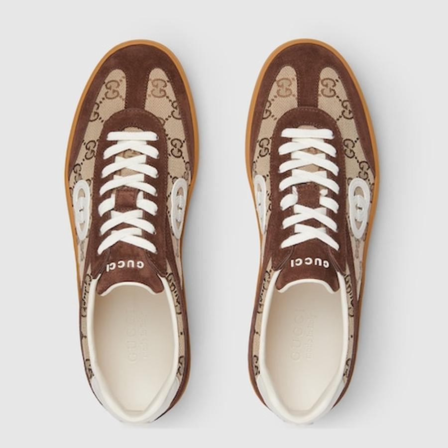 グッチ GUCCI メンズ G75 スニーカー【ダークブラウン スエード 】【送料無料】【正規品】の画像