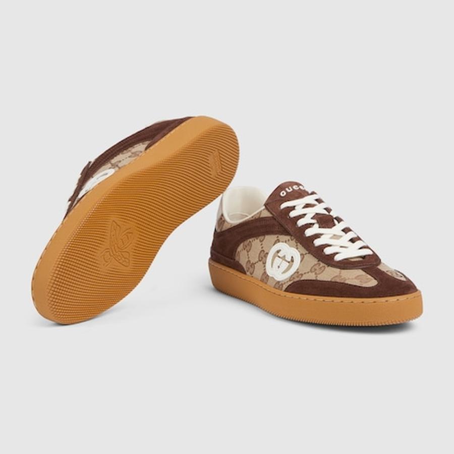 グッチ GUCCI メンズ G75 スニーカー【ダークブラウン スエード 】【送料無料】【正規品】の画像
