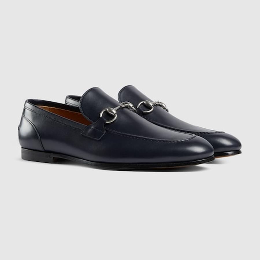グッチ GUCCI メンズ ヨルダーン ホースビット ローファー【ダークブルー レザー 】【送料無料】【正規品】の画像