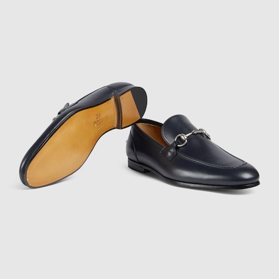 グッチ GUCCI メンズ ヨルダーン ホースビット ローファー【ダークブルー レザー 】【送料無料】【正規品】の画像