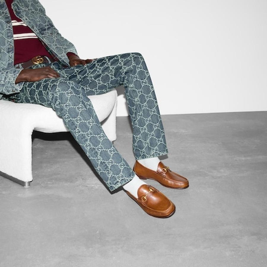 グッチ GUCCI メンズ ホースビット 1953 ローファー【ブラウン レザー 】【送料無料】【正規品】の画像