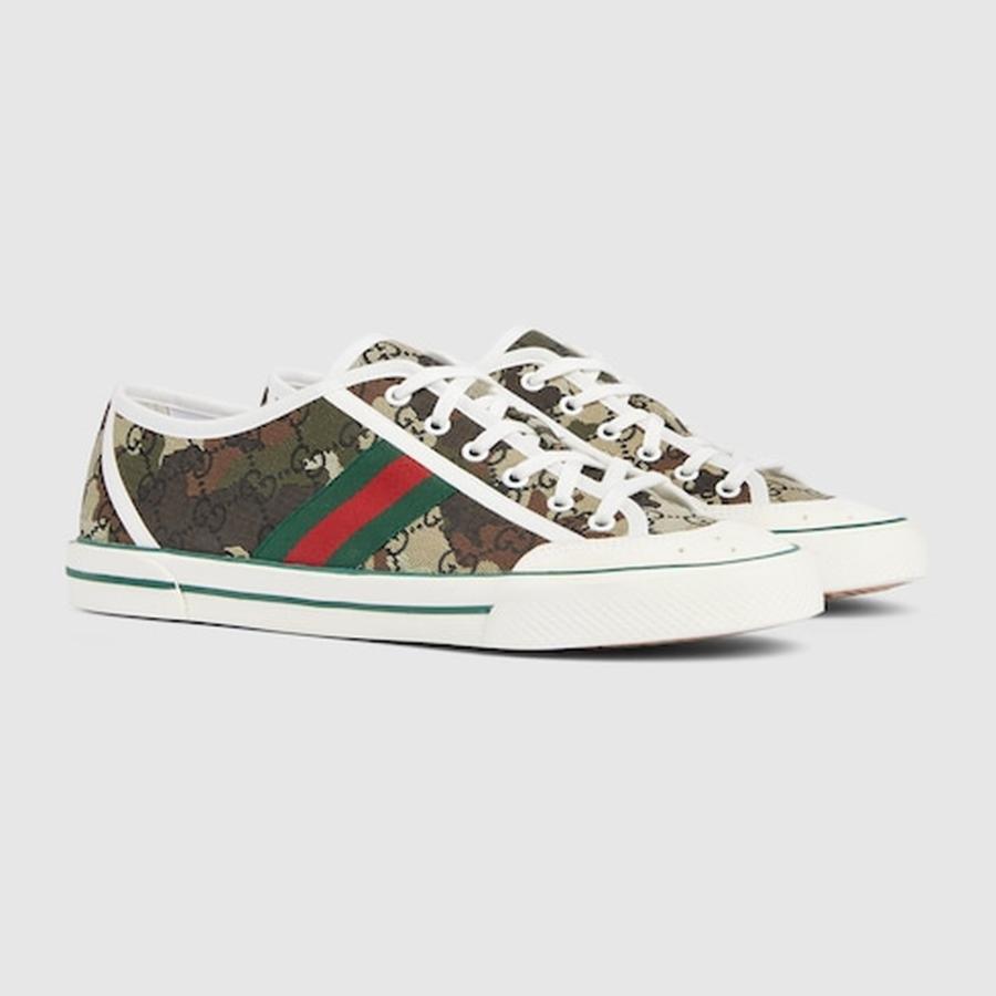 グッチ GUCCI メンズ テニス 1977 スニーカー【ブラック＆グレー キャンバス 】【送料無料】【正規品】の画像