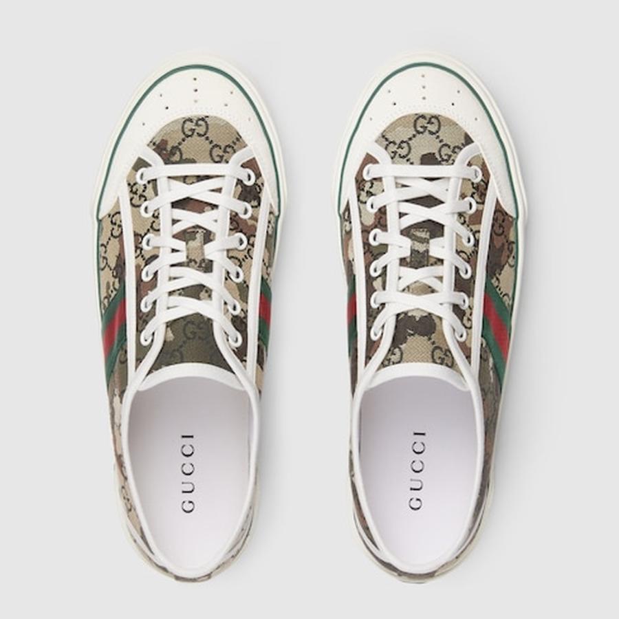 グッチ GUCCI メンズ テニス 1977 スニーカー【ブラック＆グレー キャンバス 】【送料無料】【正規品】の画像