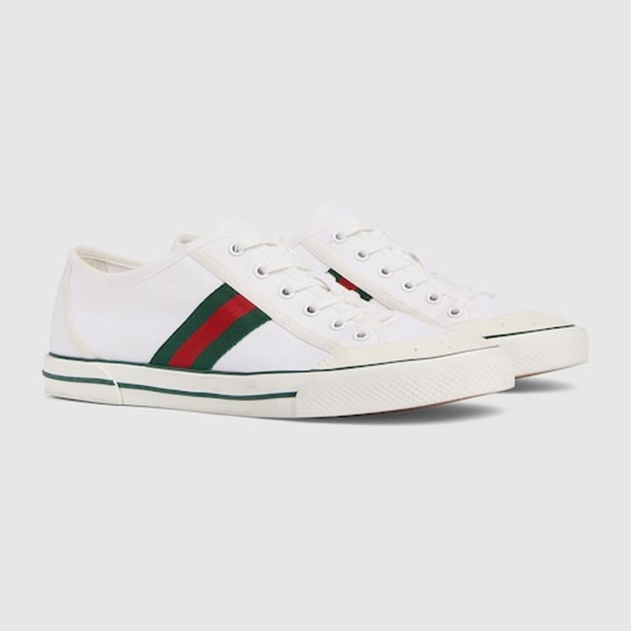 グッチ GUCCI メンズ テニス 1977 スニーカー【ホワイト キャンバス 】【送料無料】【正規品】の画像