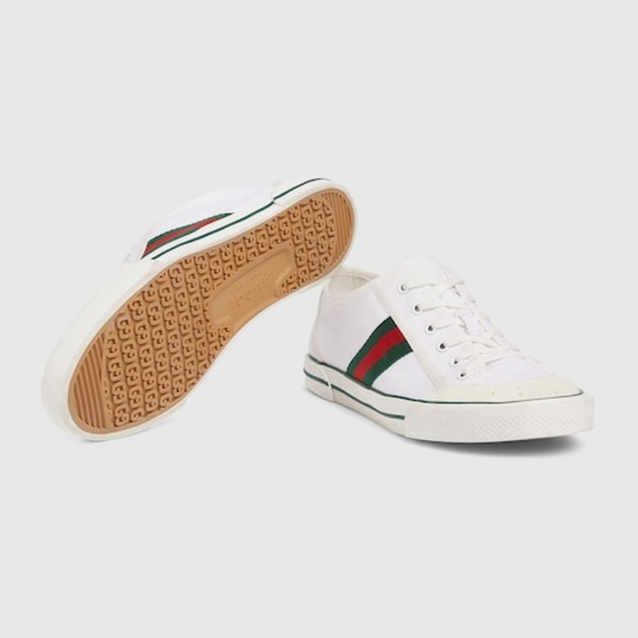グッチ GUCCI メンズ テニス 1977 スニーカー【ホワイト キャンバス 】【送料無料】【正規品】の画像