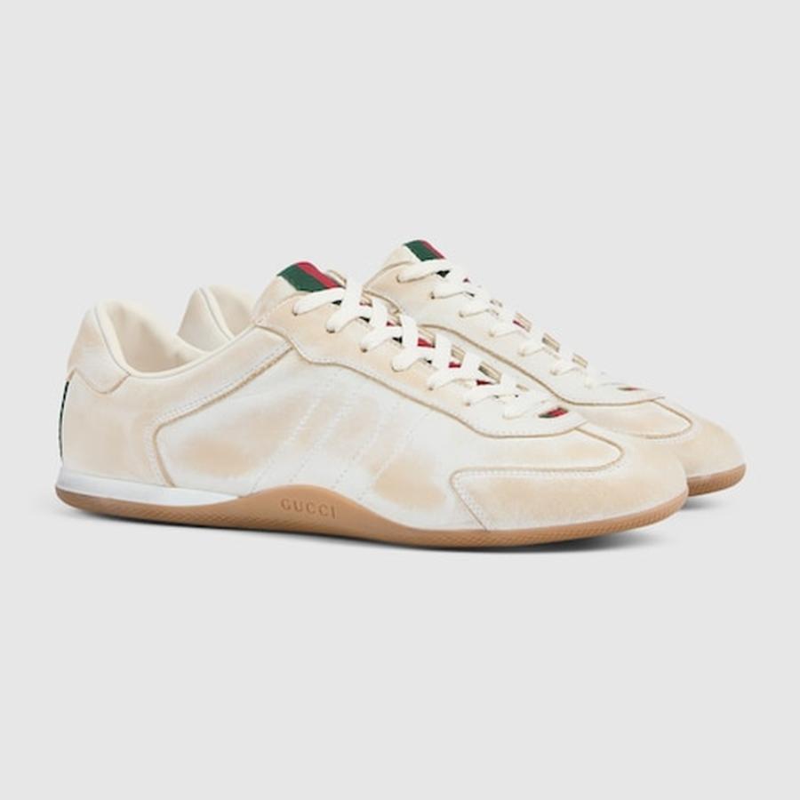 グッチ GUCCI メンズ シフト スニーカー【ホワイト レザー 】【送料無料】【正規品】の画像