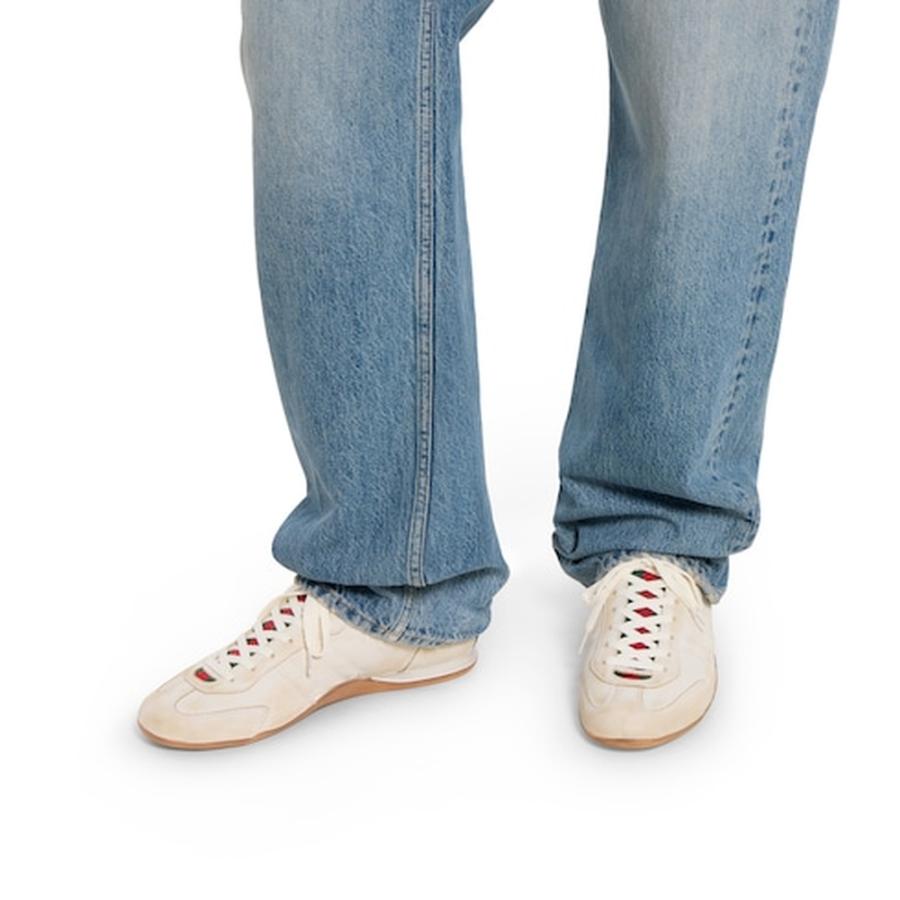 グッチ GUCCI メンズ シフト スニーカー【ホワイト レザー 】【送料無料】【正規品】の画像