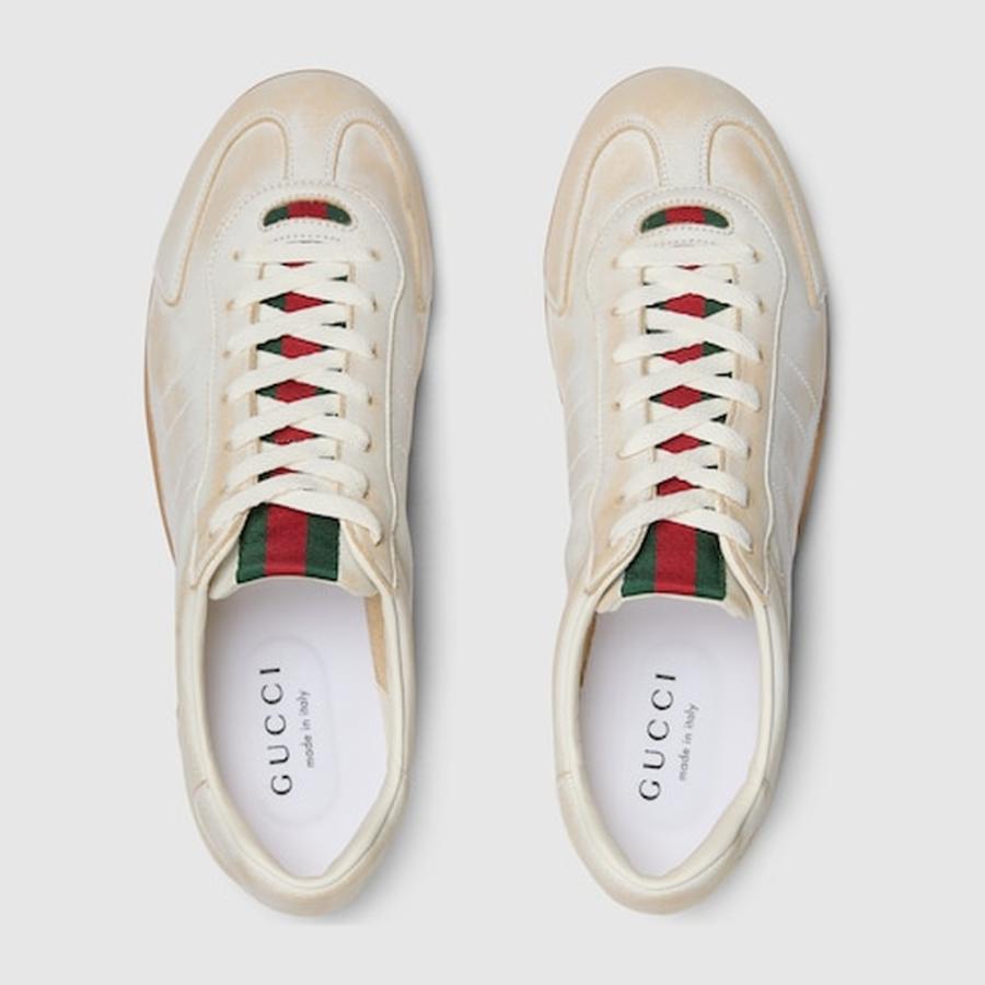 グッチ GUCCI メンズ シフト スニーカー【ホワイト レザー 】【送料無料】【正規品】の画像